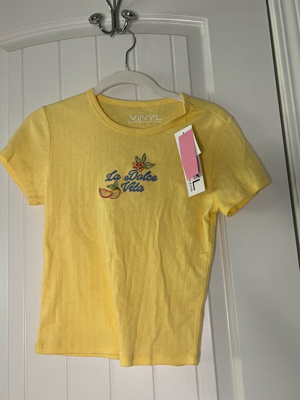 Vinyl Threads "La Dolce Vita" Baby Tee – Size XS (NWT)